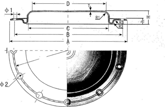 5 - 1500mm Van khí nén chịu dầu Khả năng chống lão hóa màng