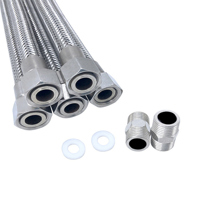 Kích thước tùy chỉnh Ống thủy lực bện PE / PTFE Lưới chống cháy nổ Ống chống axit kiềm linh hoạt