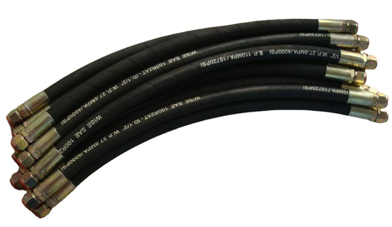 6-25mm Radius Bend tối thiểu NBR ống thủy lực áp suất cao với Crimp hoặc phụ kiện tái sử dụng và nắp NBR